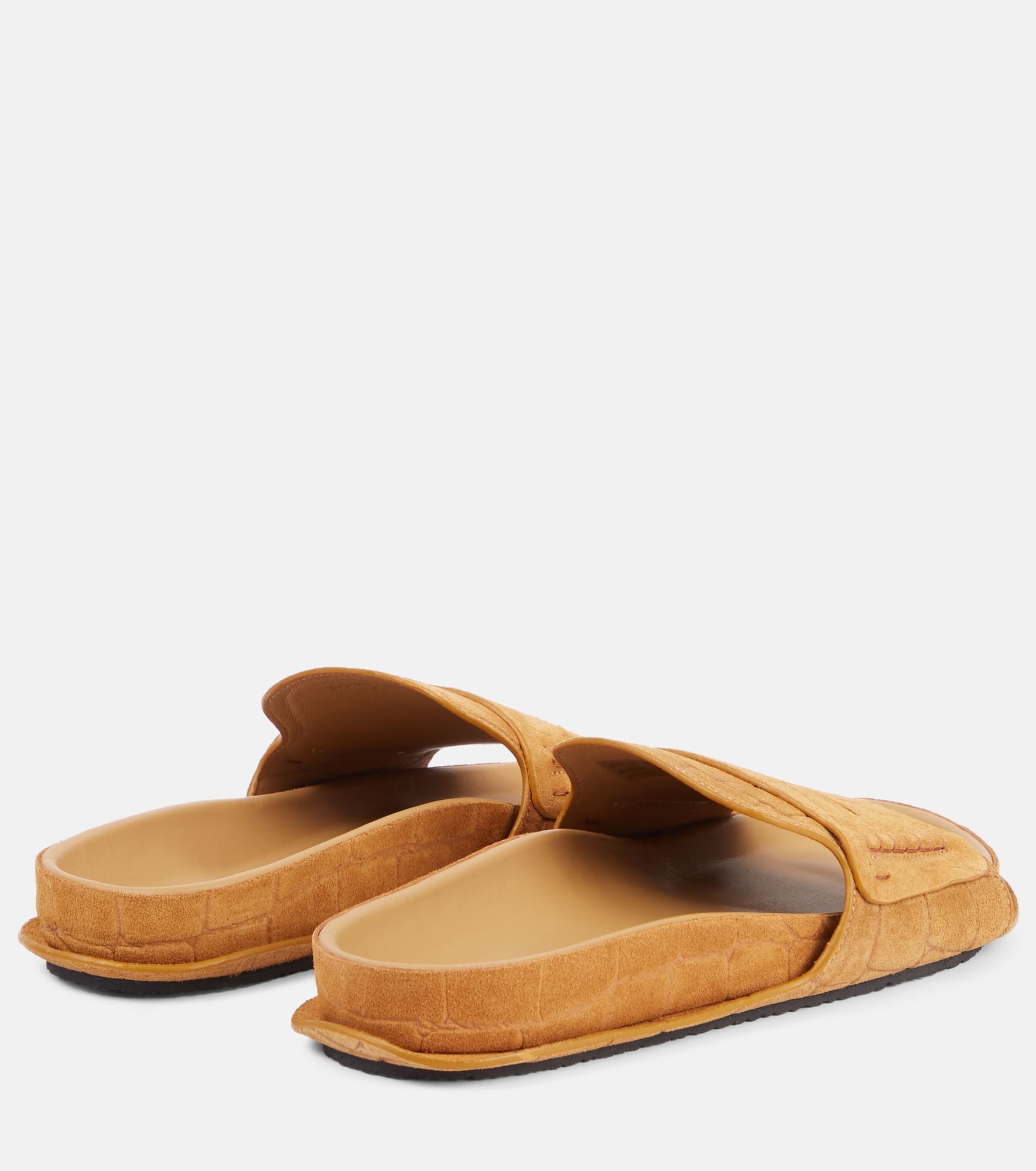 Mocassin suede slides - 2