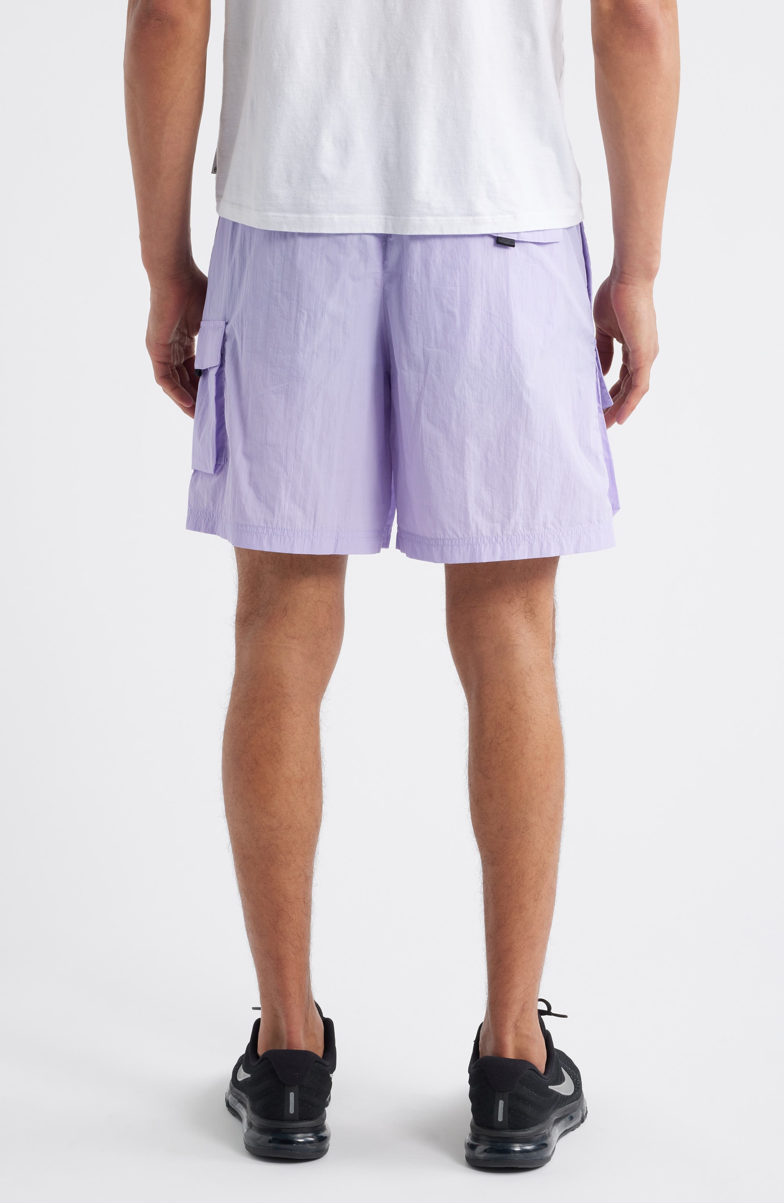 Nike Tech Woven Cargo Shorts in Hydrangeas/Black at Nordstrom - 2