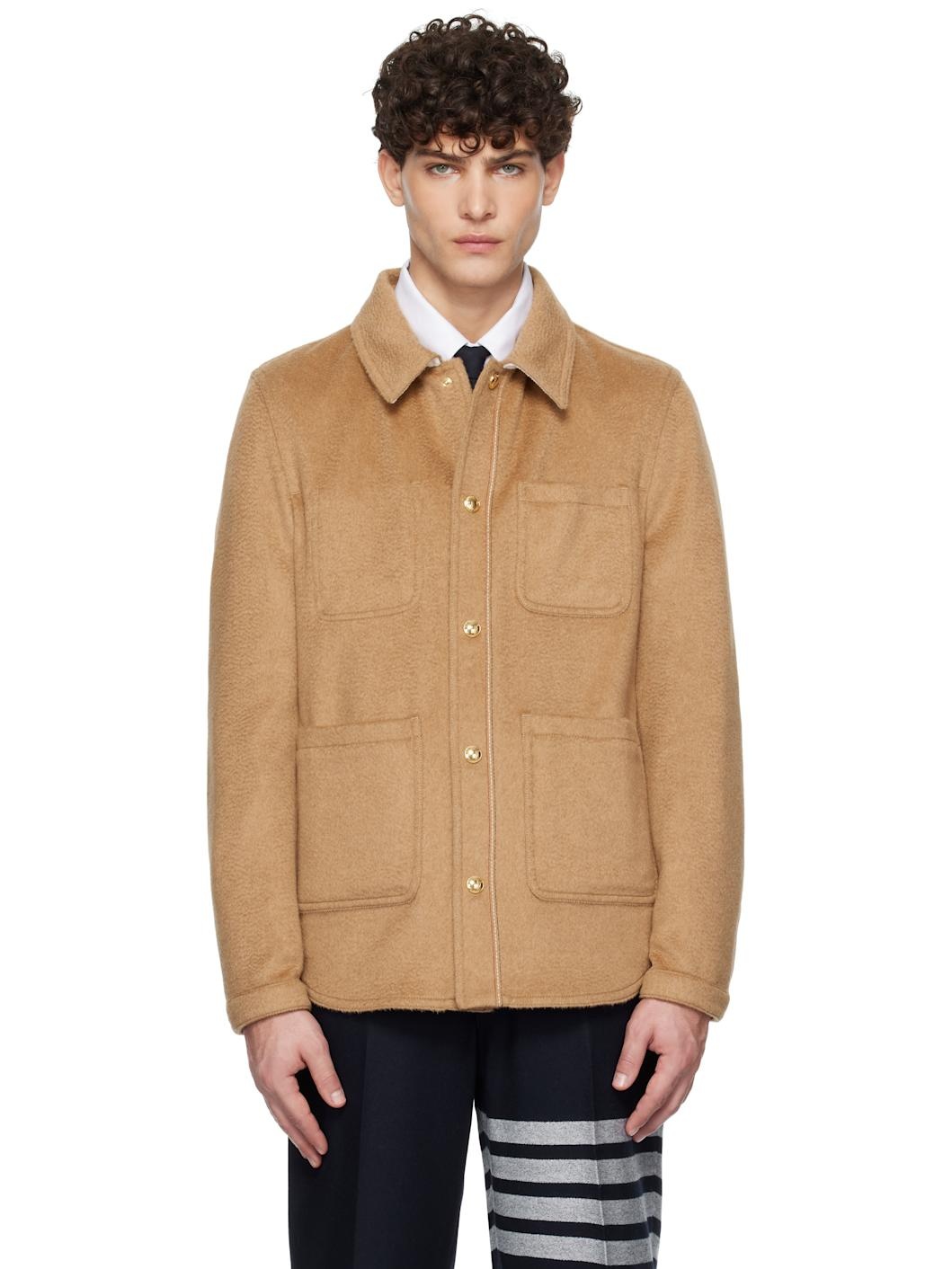 Tan Camel Hair Jacket - 1