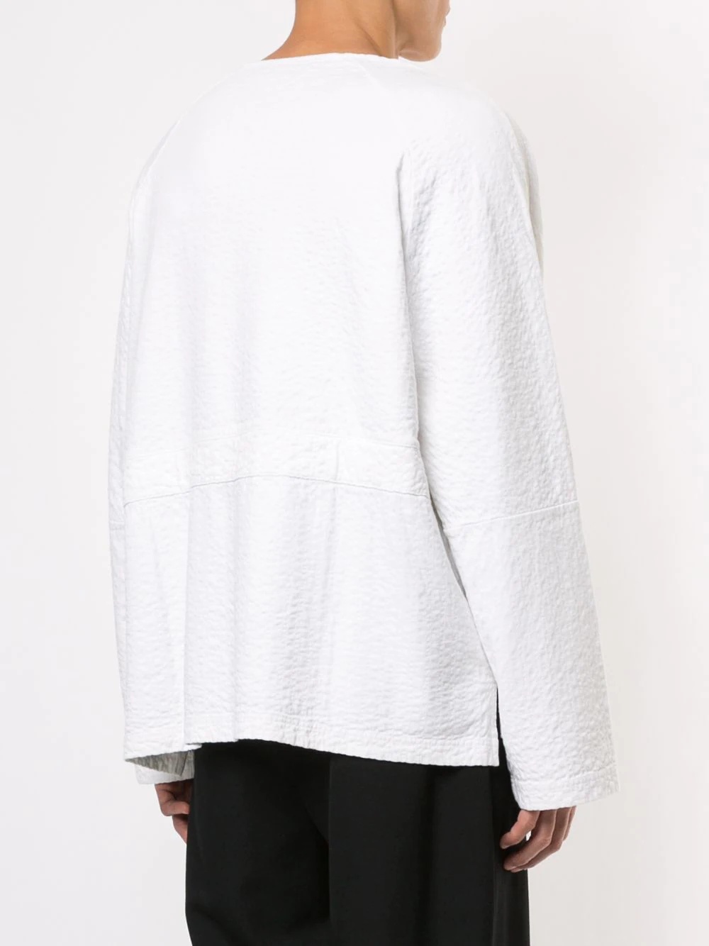 crumpled effect sweatshirt - 4