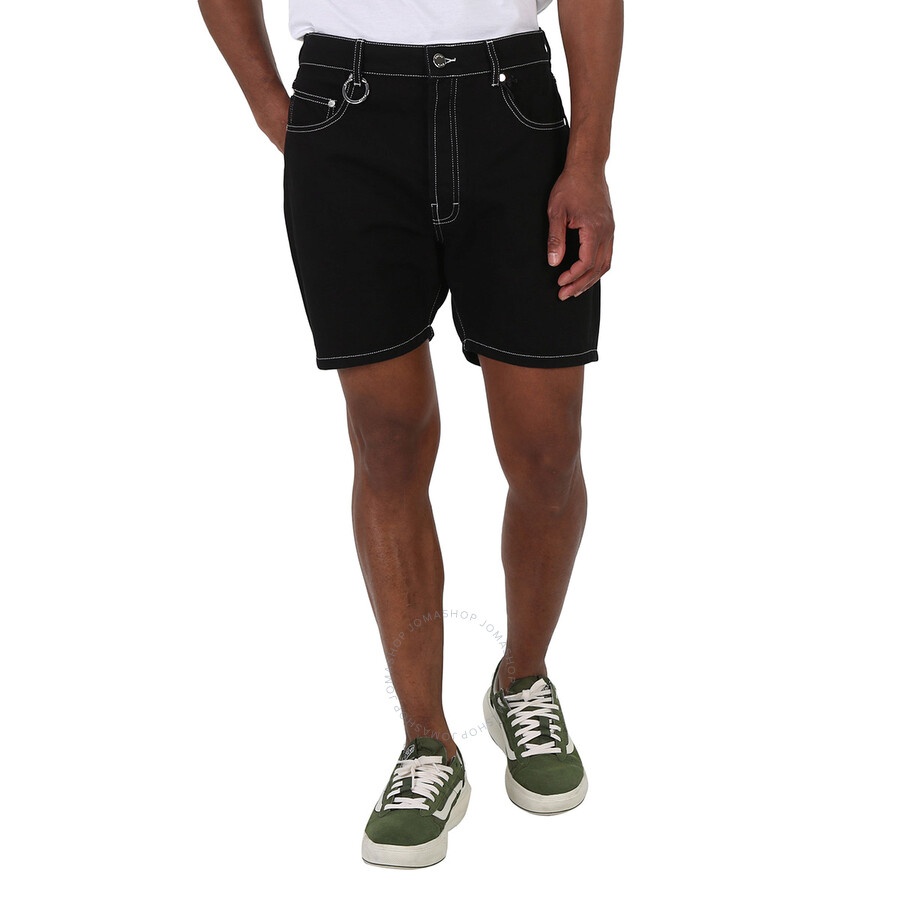 Etudes Men's Black Corner Denim Shorts - 1