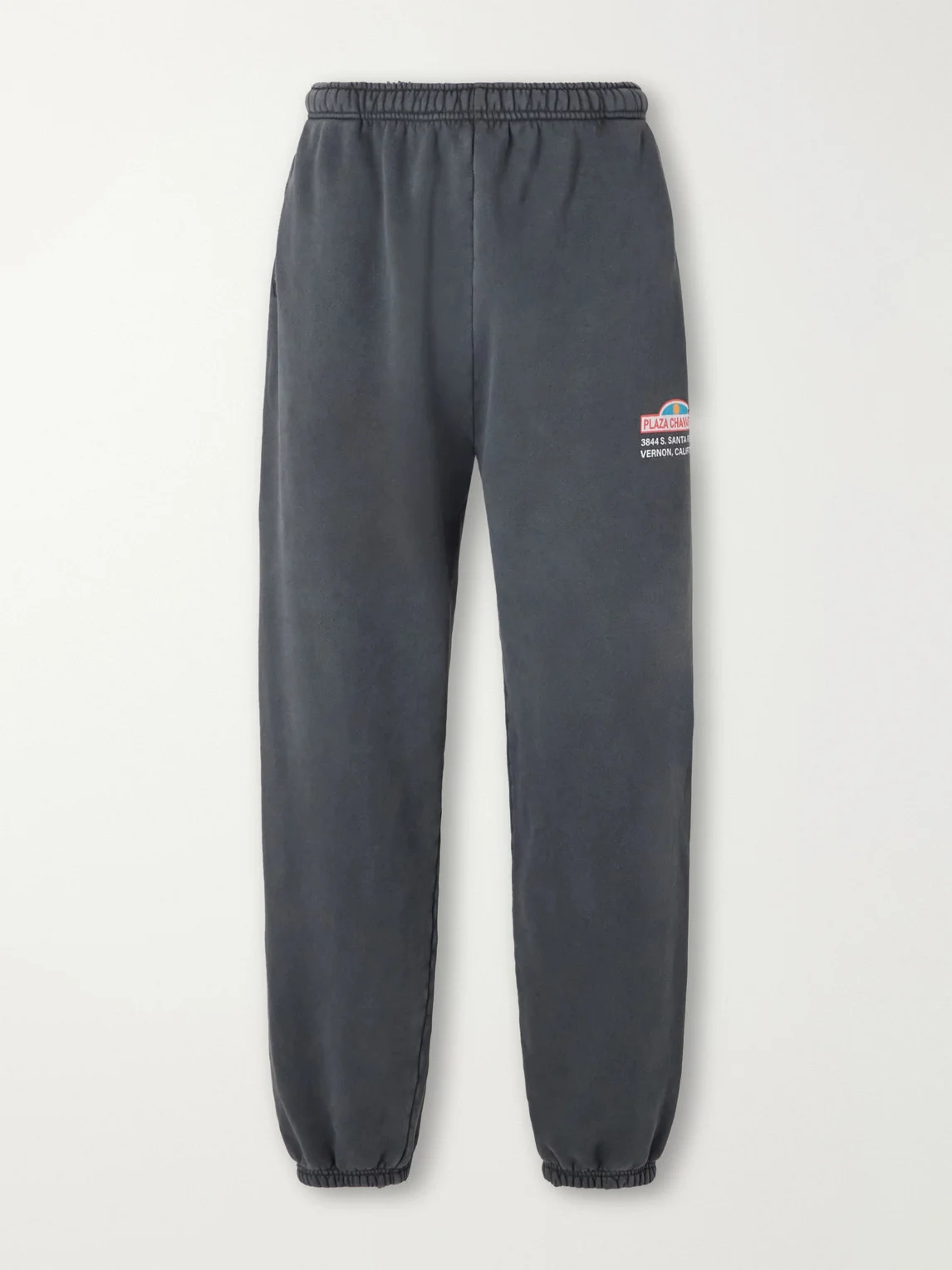 Straight-Leg Printed Cotton-Jersey Sweatpants - 1