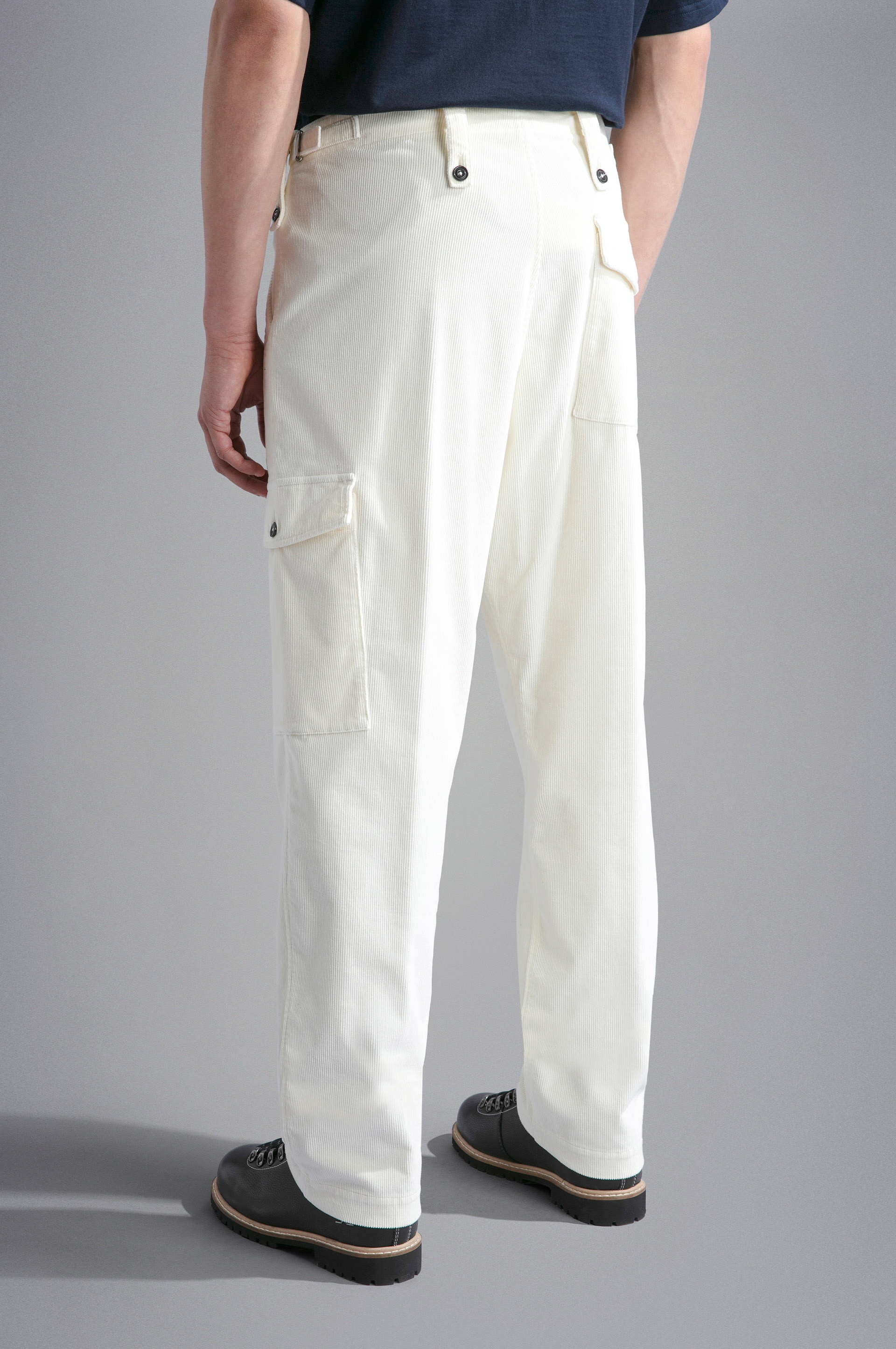 VELVET CARGO TROUSERS - 3