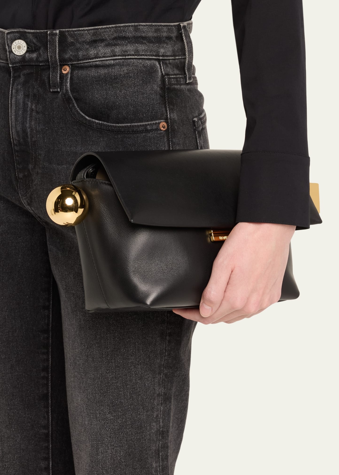 Le Rond Carre Leather Shoulder Bag - 2