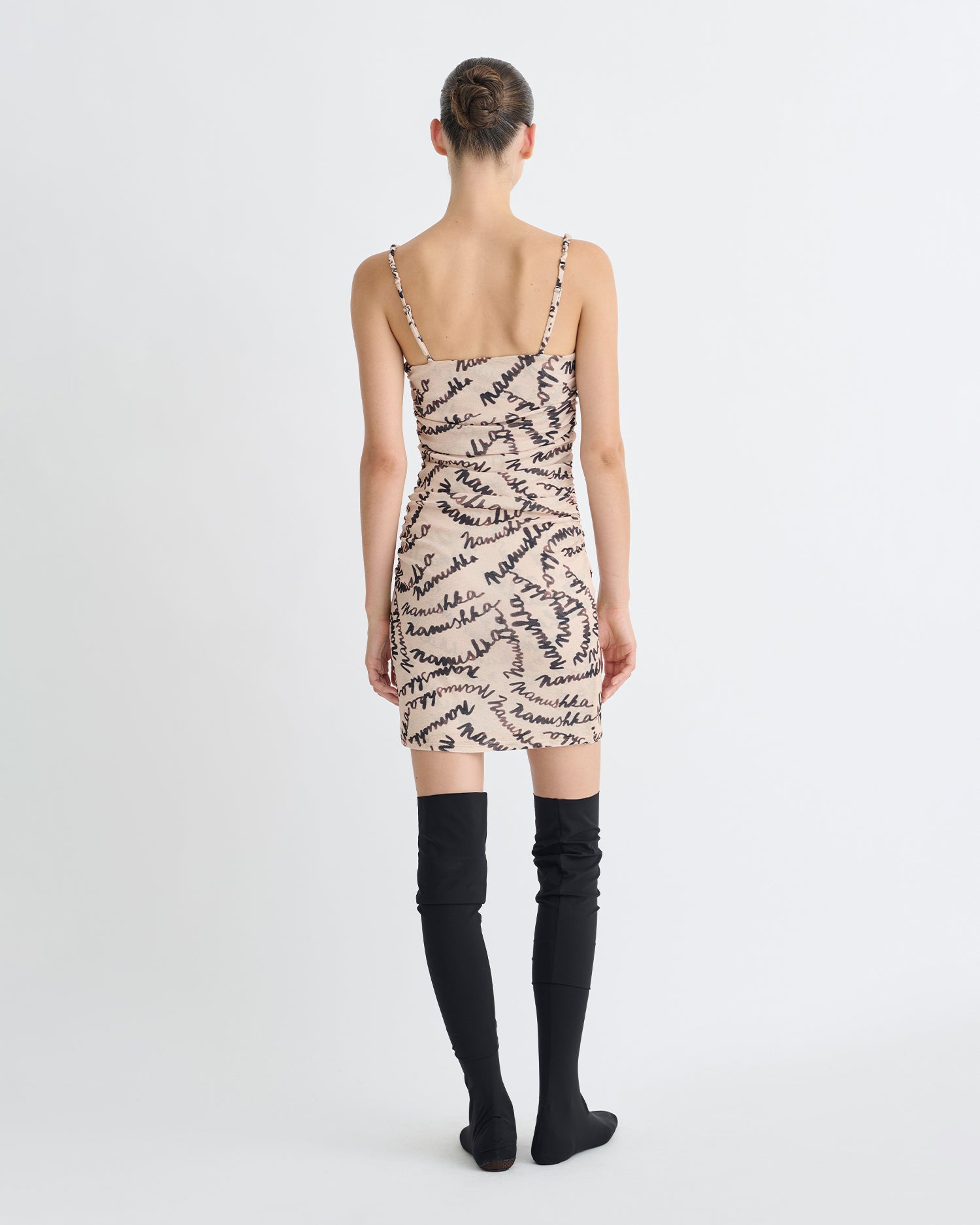 Printed Mesh-Jersey Dress - 3