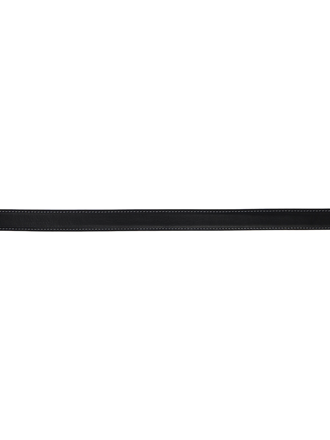 Black Contrast Stitching Belt - 2