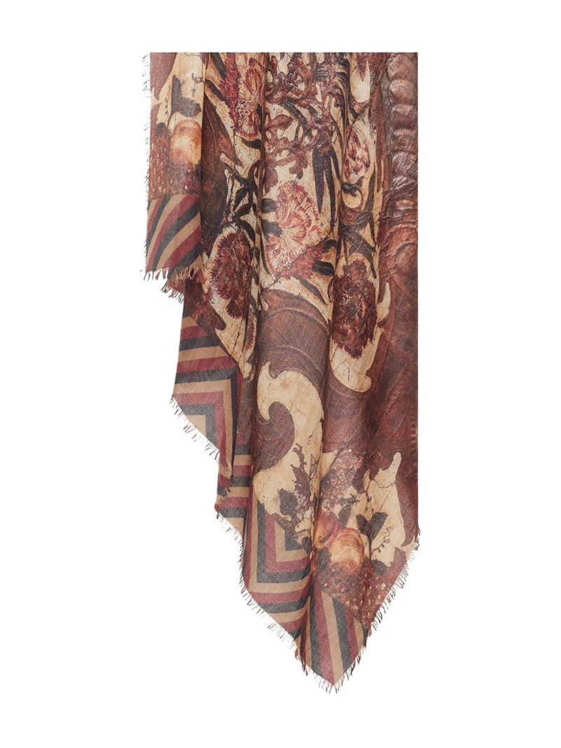 floral-print scarf 1