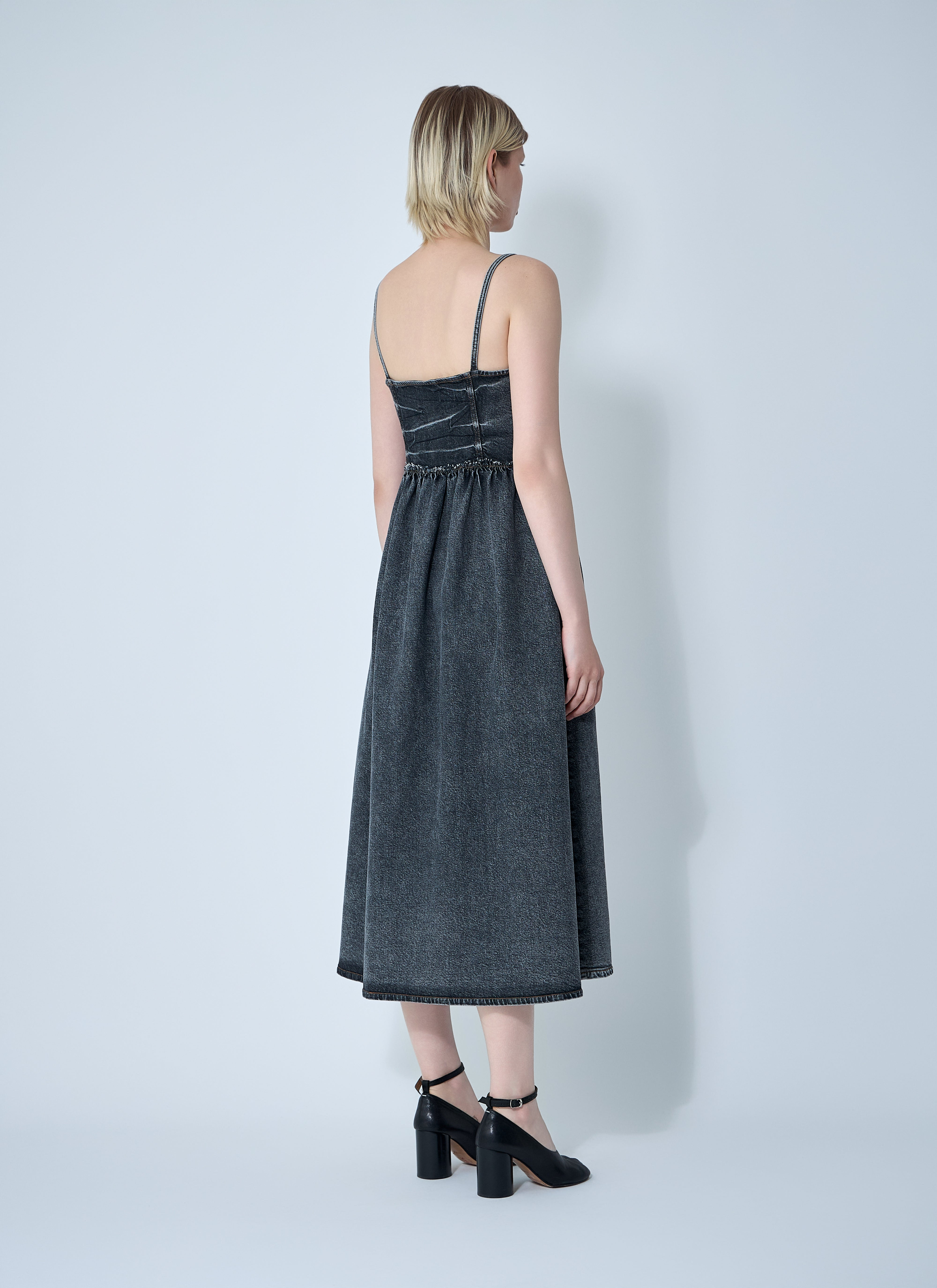 Ganni Women Stretch Future Denim Dress - 4