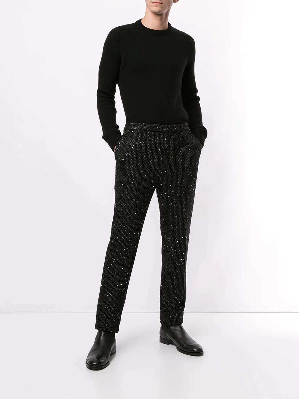 cashmere crew neck jumper - 2