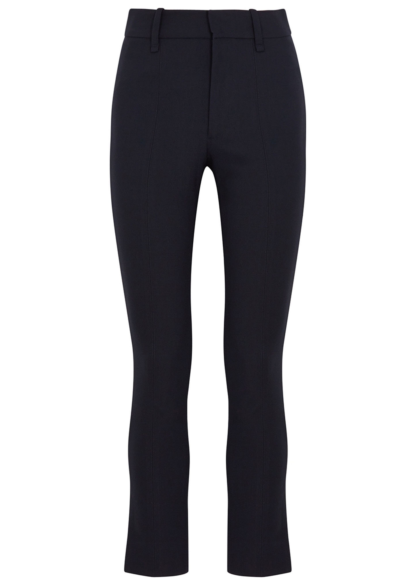 Slim-leg stretch-cotton trousers - 1