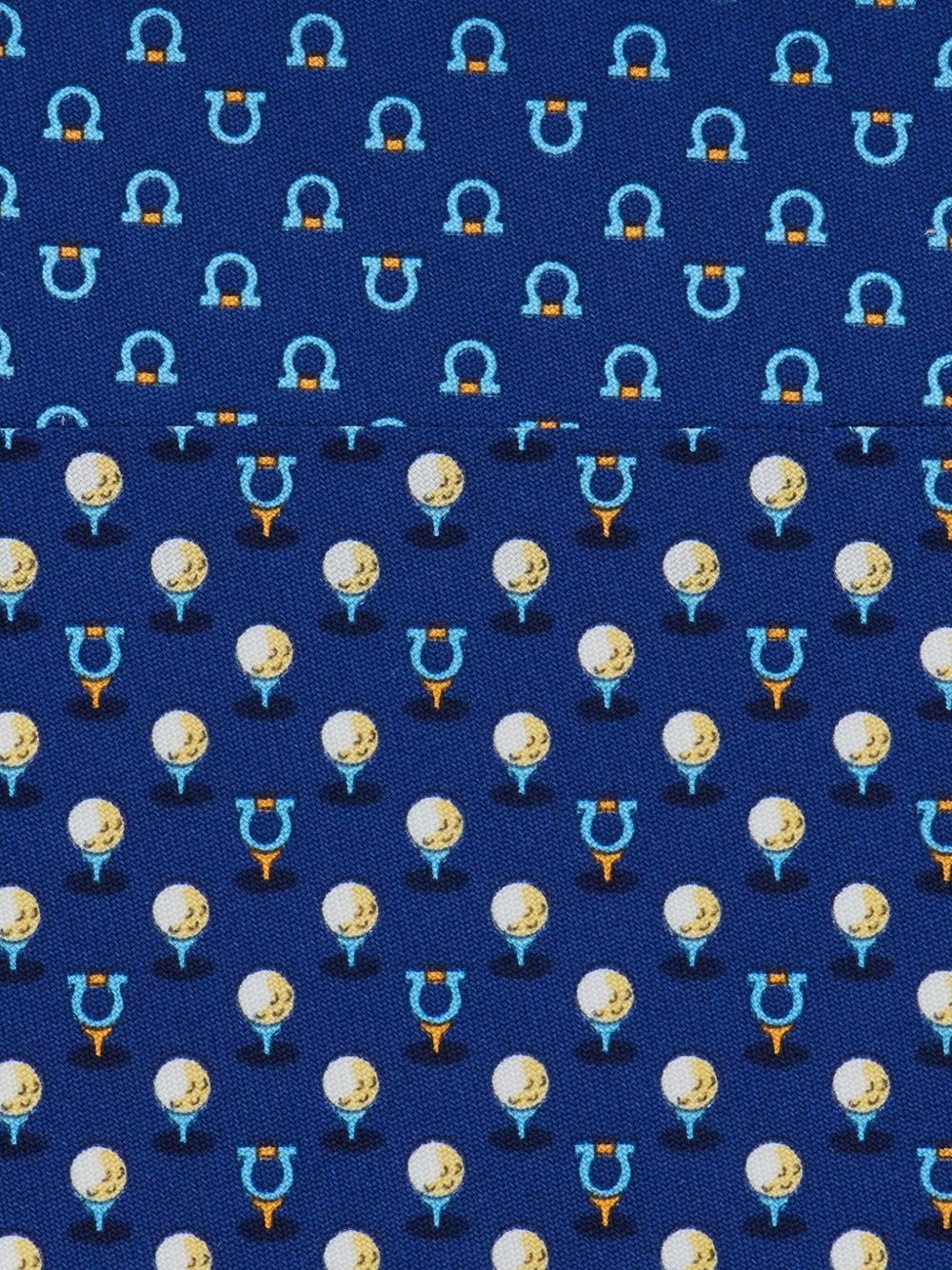 Gancini-patterned silk tie - 3