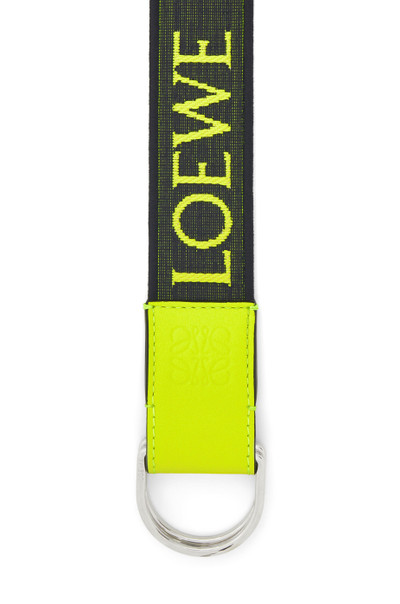 Loewe D Ring belt in Anagram jacquard and calfskin outlook
