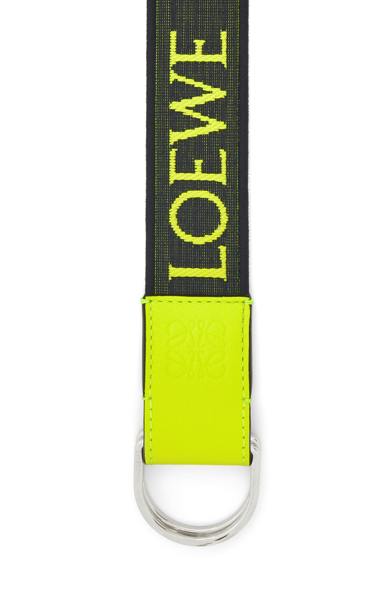 Loewe D Ring belt in Anagram jacquard and calfskin outlook