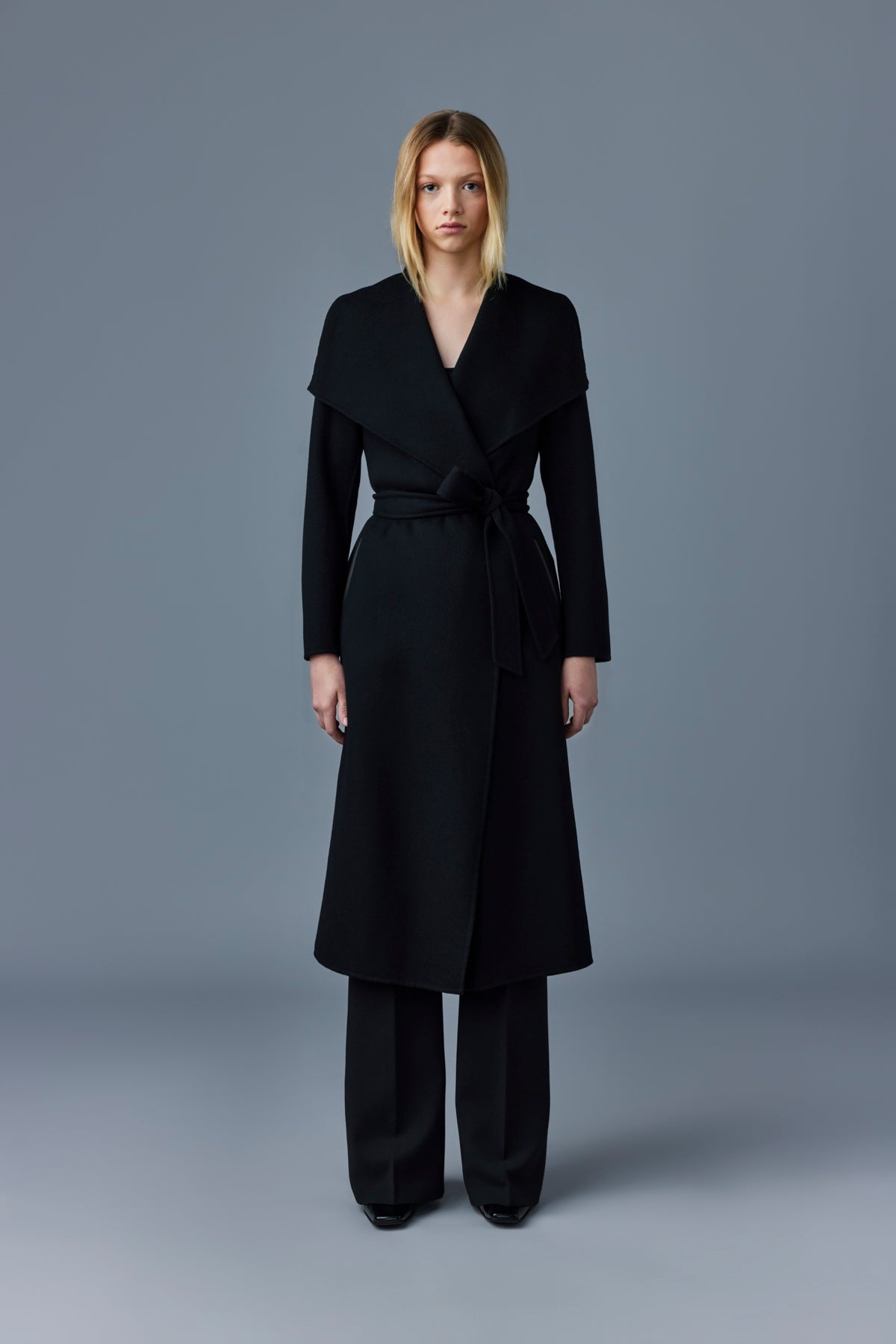 MAI Double-face wool wrap coat - 2