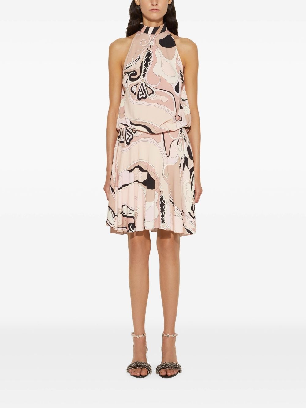 orchidee-print dress - 2