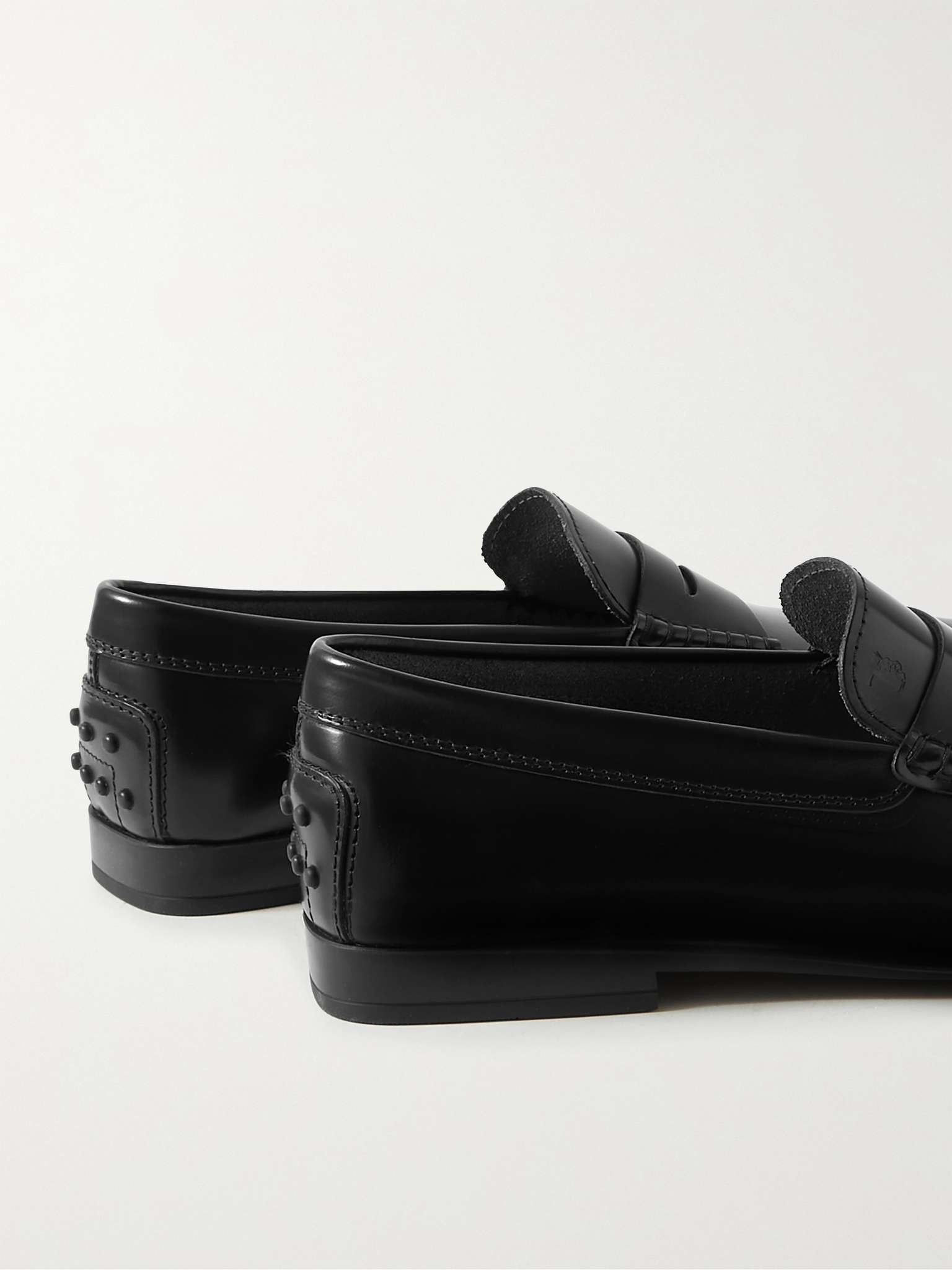 Polished-Leather Penny Loafers - 5