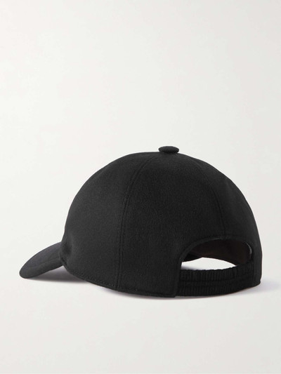 Loro Piana Embroidered cashmere-felt baseball cap outlook