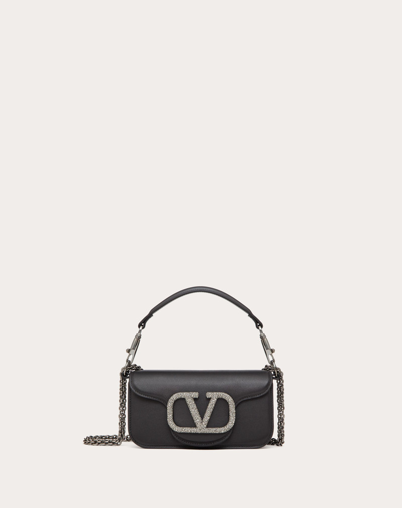 VALENTINO GARAVANI LOCÒ SMALL SHOULDER BAG WITH JEWEL LOGO - 1
