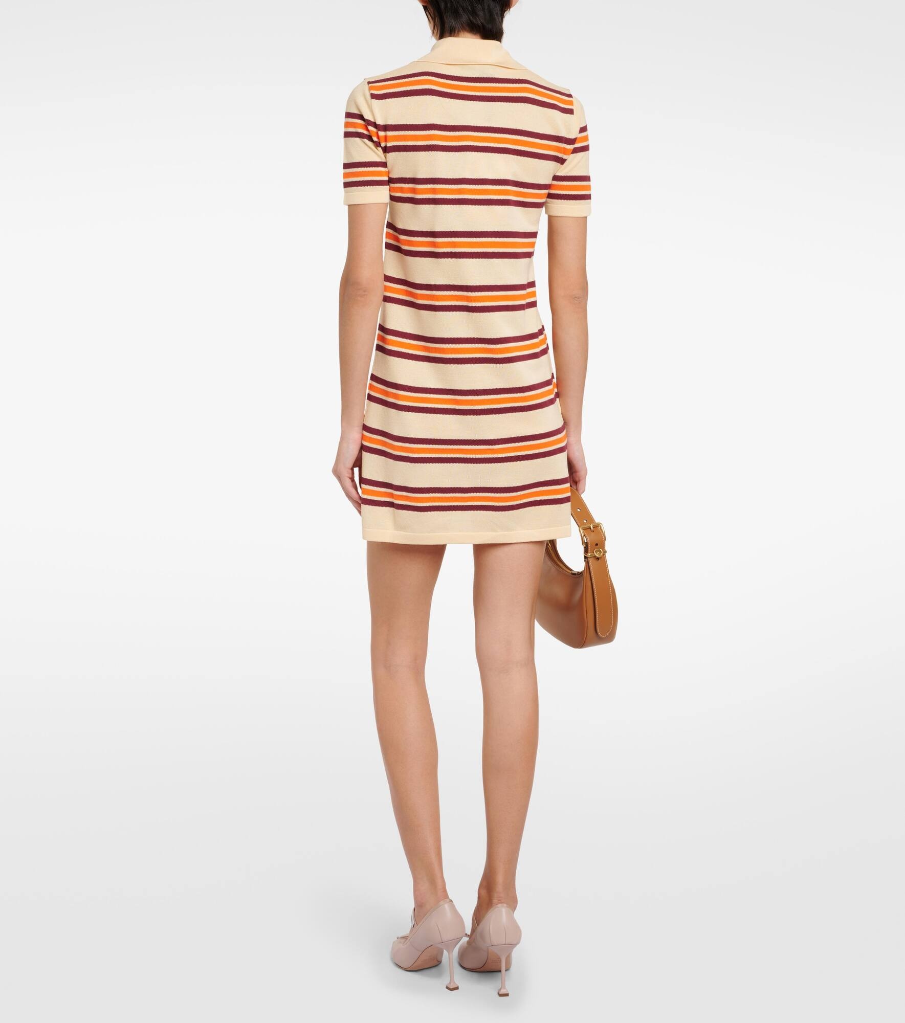 Striped cotton and silk minidress - 3