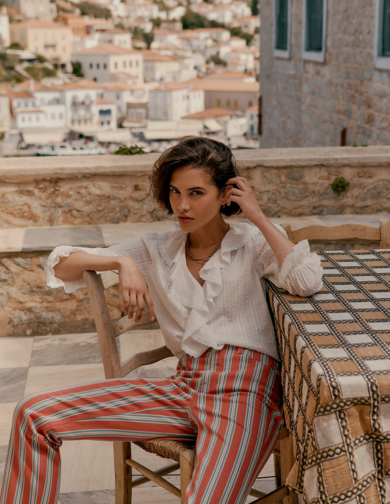 High Rise Stripe Jeans-Red, Blue and Pink Stripe 3