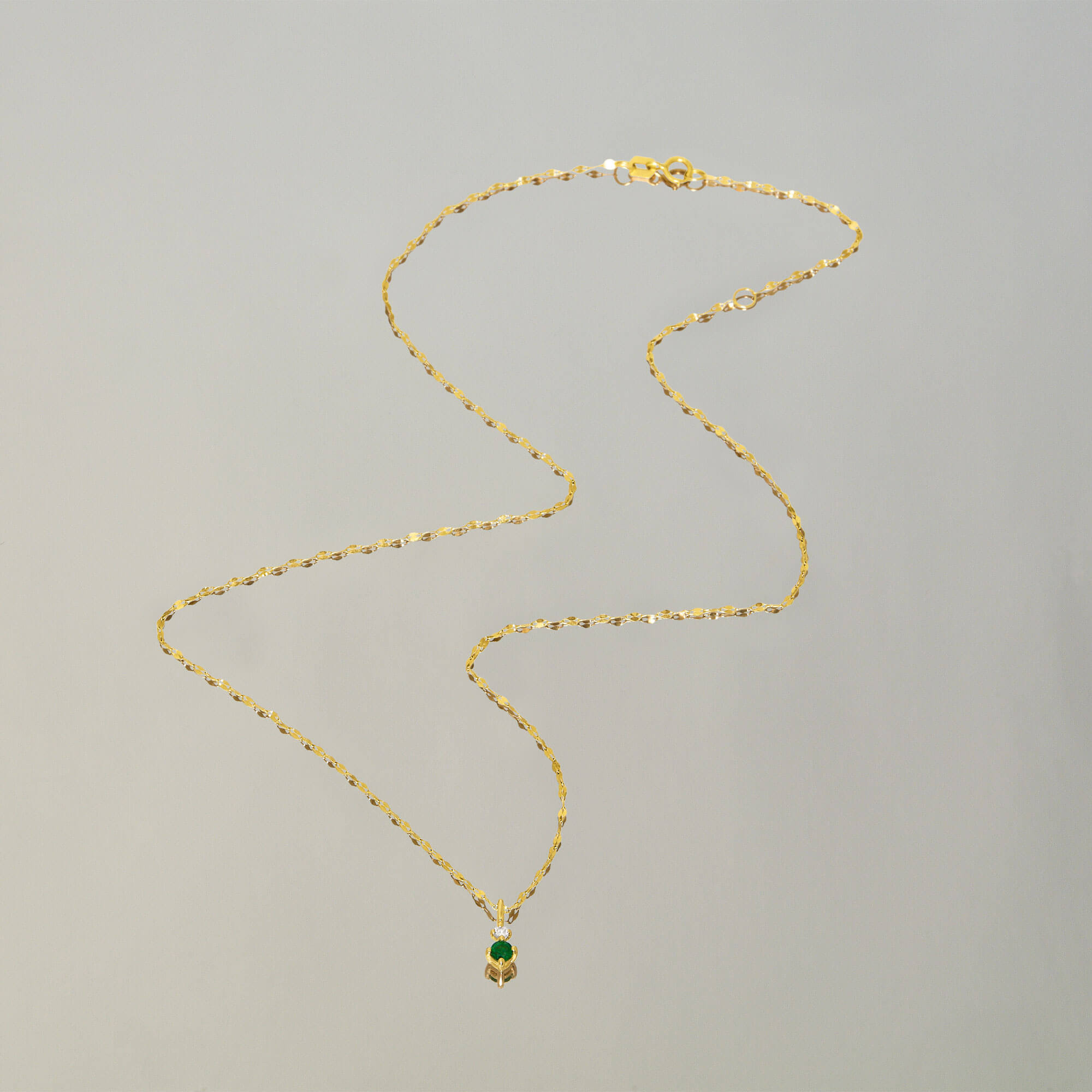 Tiny Green Goddess Necklace - 4
