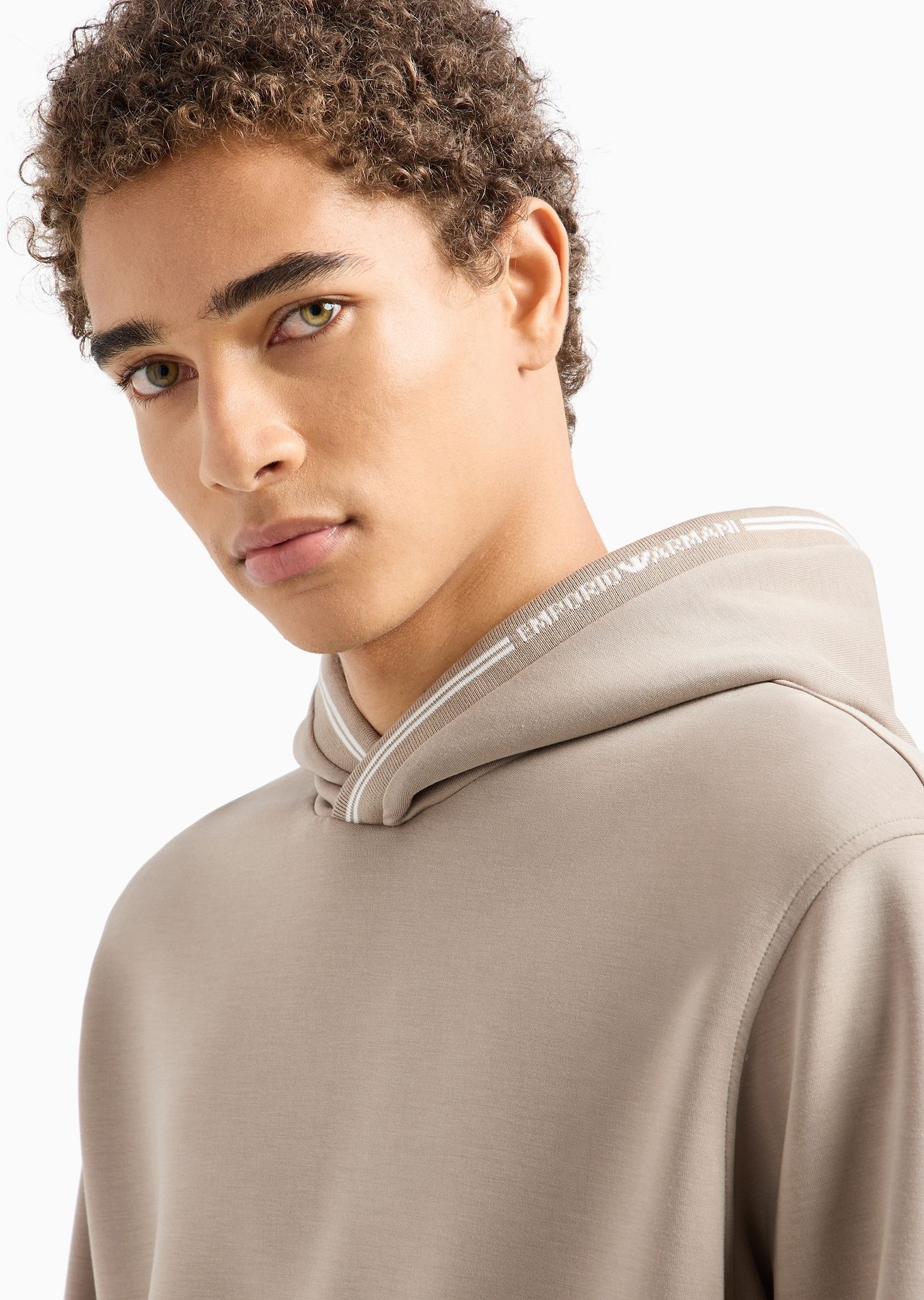 Hooded sweatshirt in bonded jersey - 5