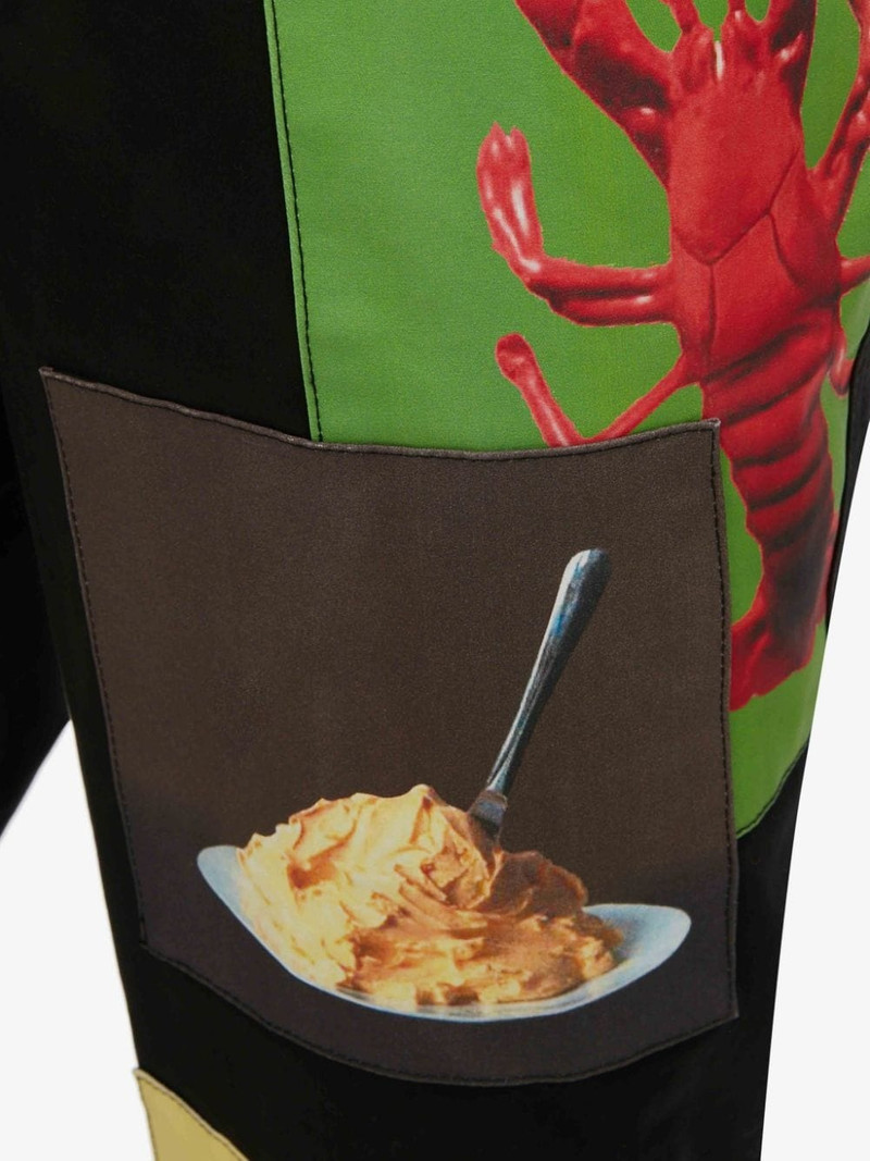 OSCAR WILDE CAPSULE: PATCHWORK PRINT STRAIGHT LEG TROUSERS 8