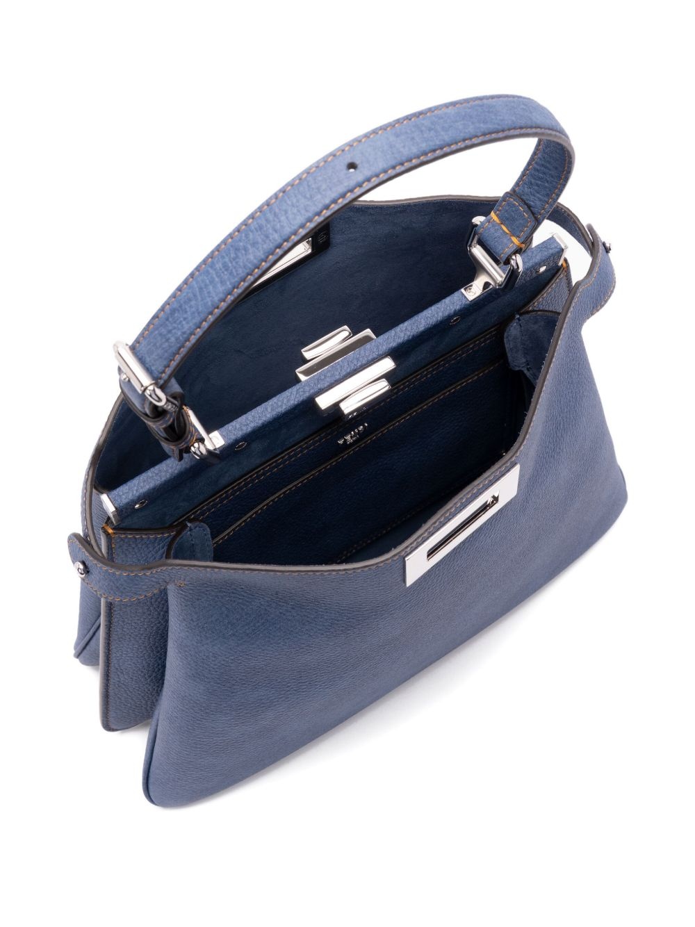 structured leather tote bag - 4