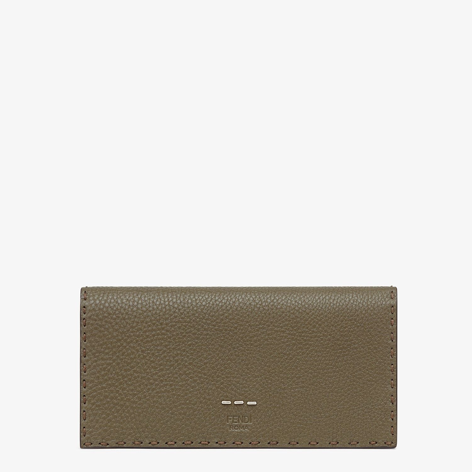 Green leather wallet - 1