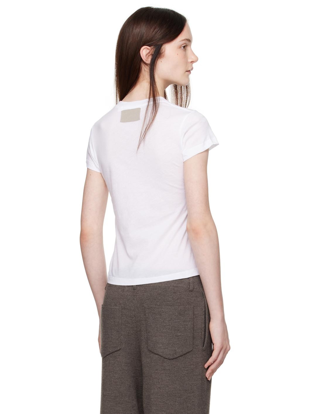 White Crewneck Baby T-shirt - 3