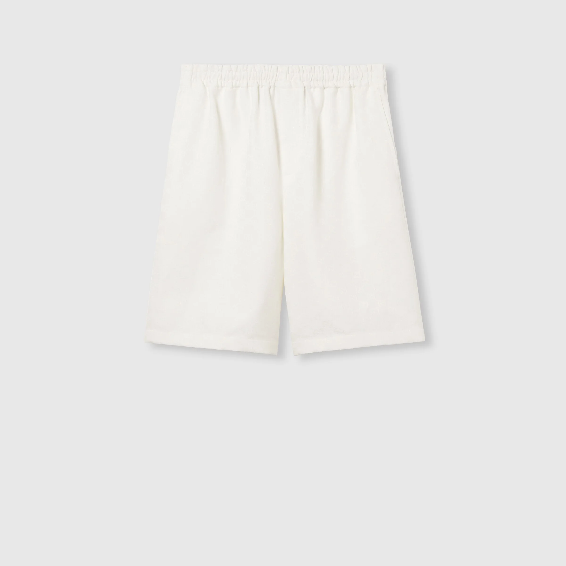 Linen blend GG canvas shorts - 1