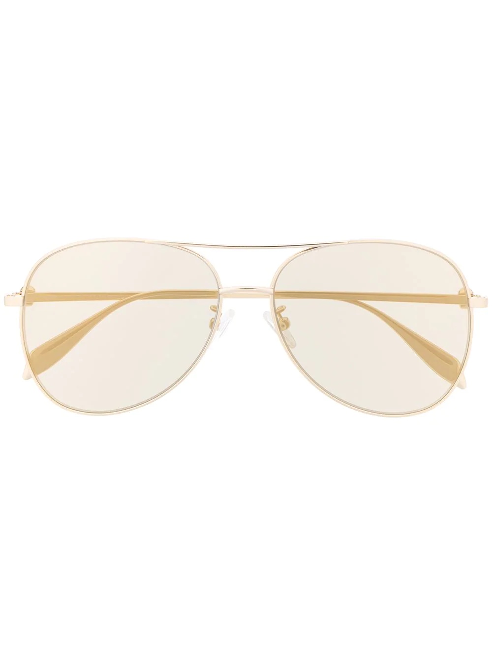 tinted aviator-frame sunglasses - 1