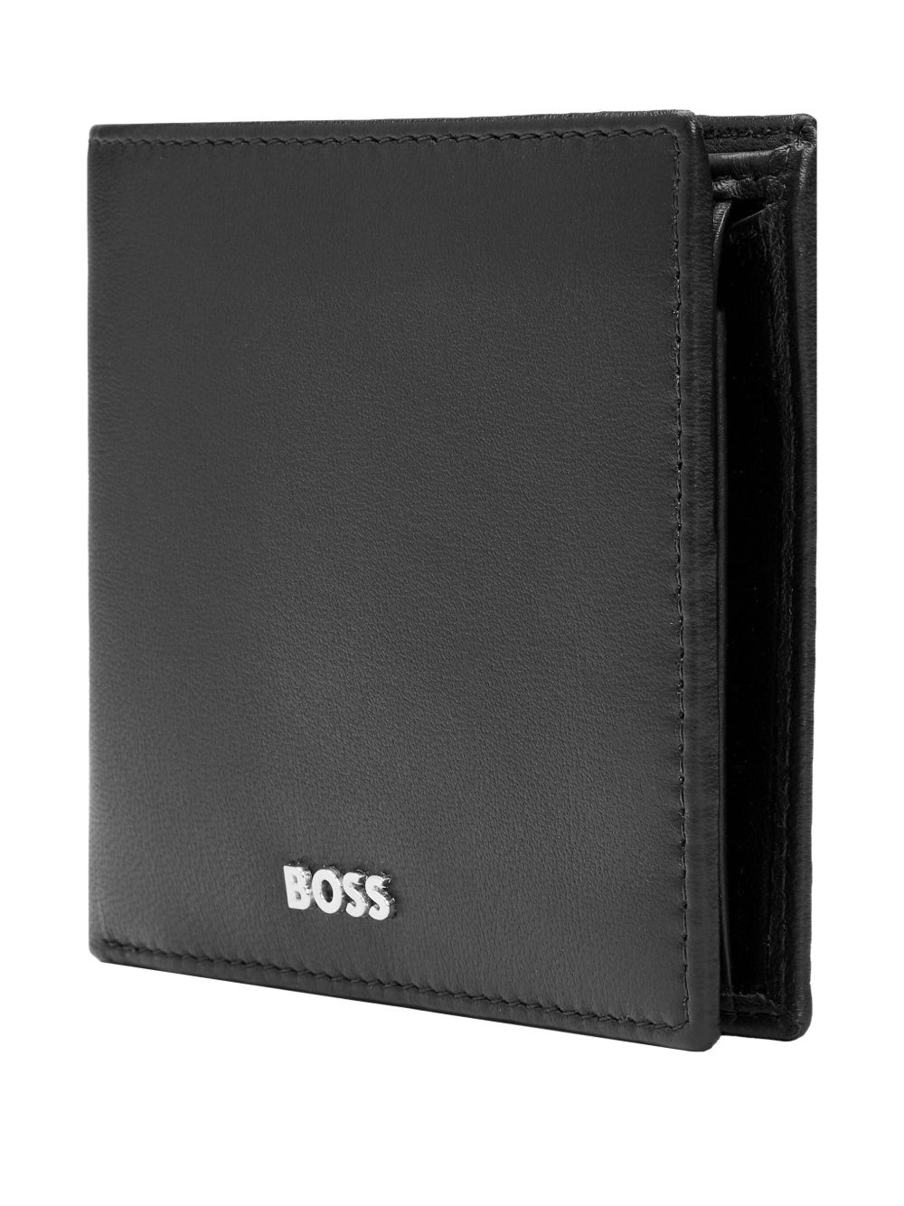 logo-print leather wallet - 3