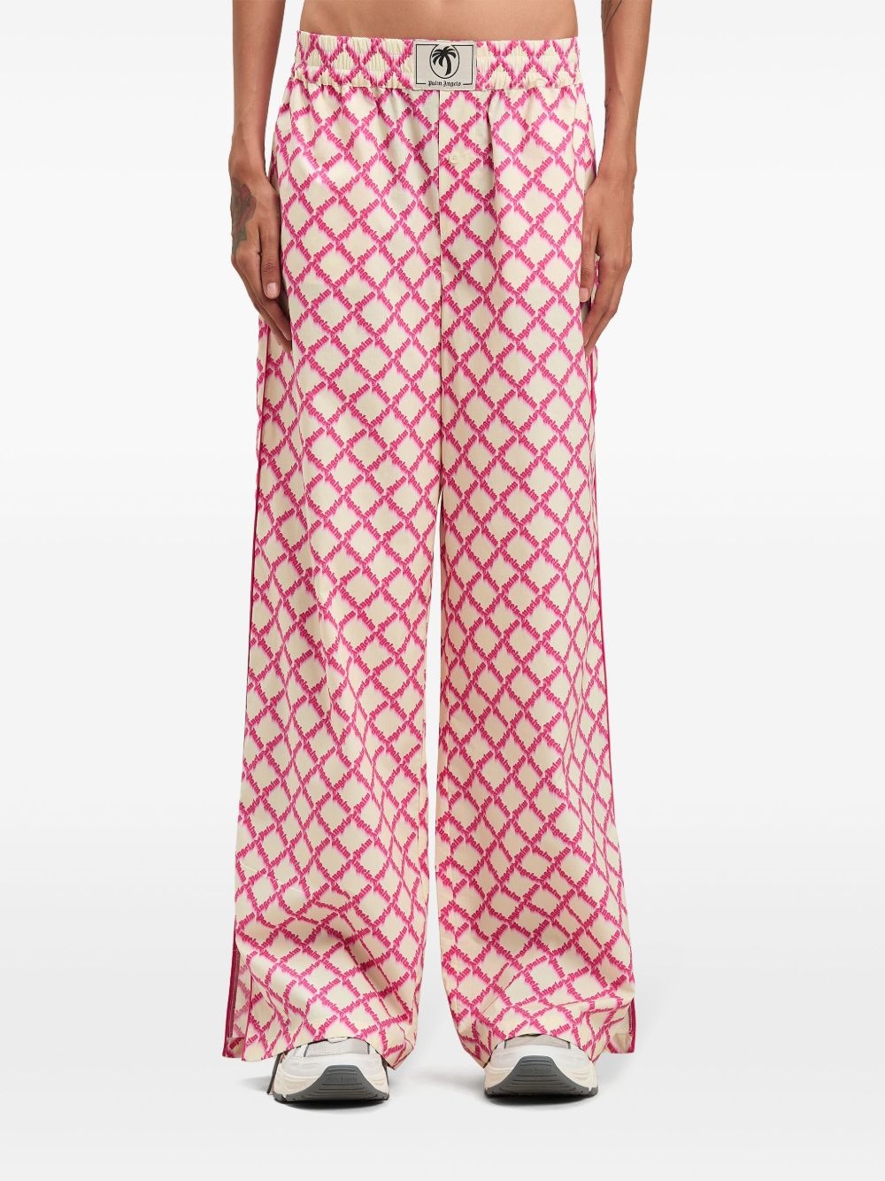 logo split trousers - 3