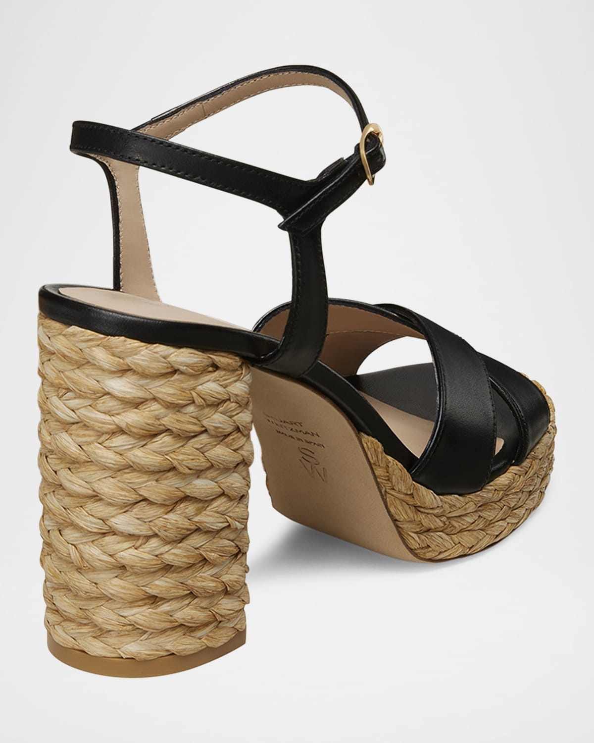 Dayna Leather Crisscross Platform Sandals - 3