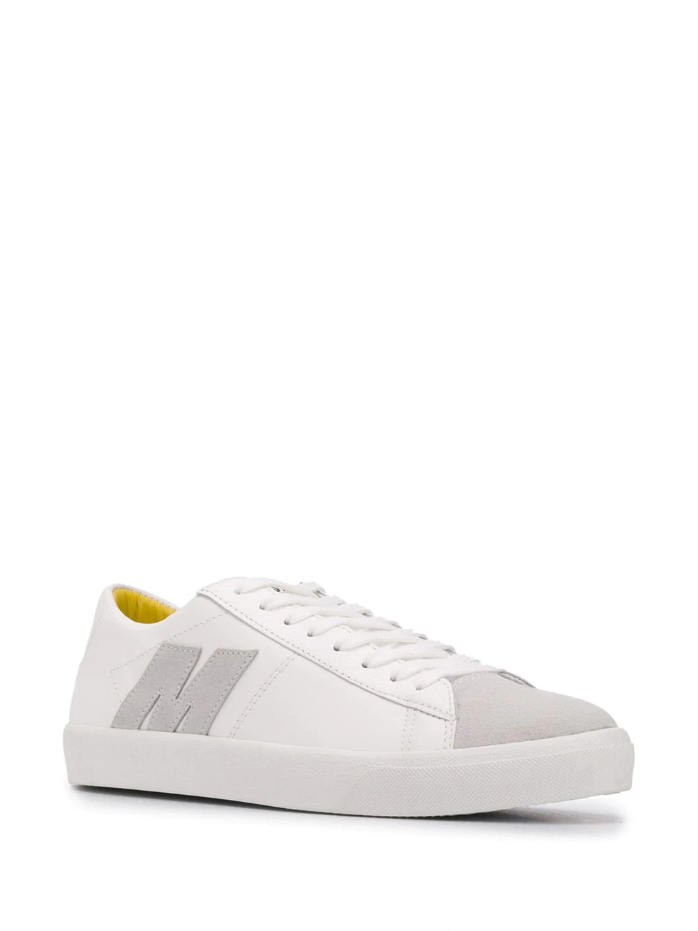 M appliqué low-top sneakers - 2