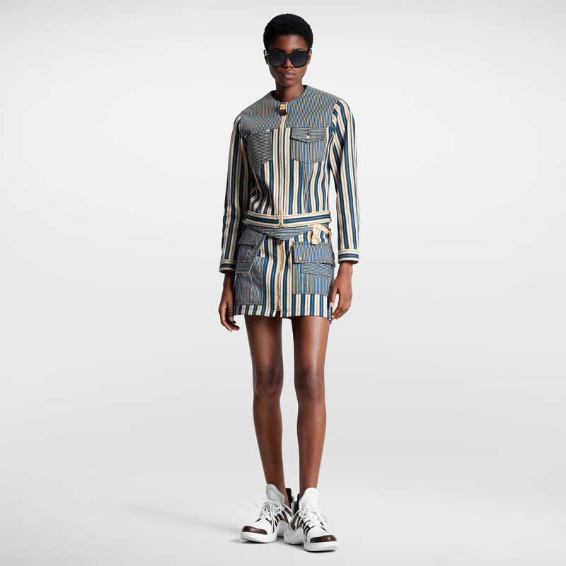 Louis Vuitton Mixed Stripes Utility Jacket outlook
