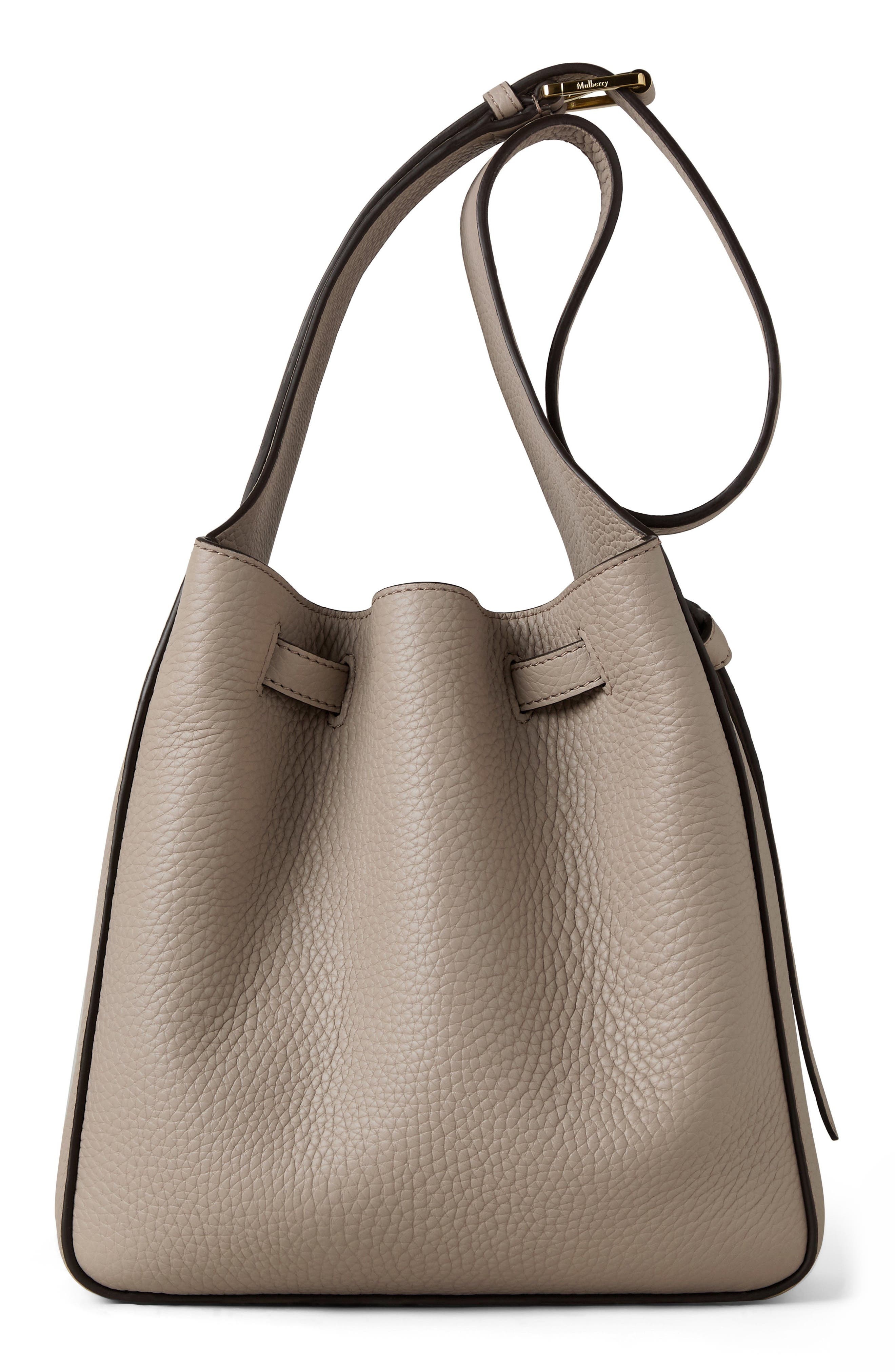 Mulberry Small Lyra Leather Bucket Bag in Cashmere Taupe at Nordstrom - 3