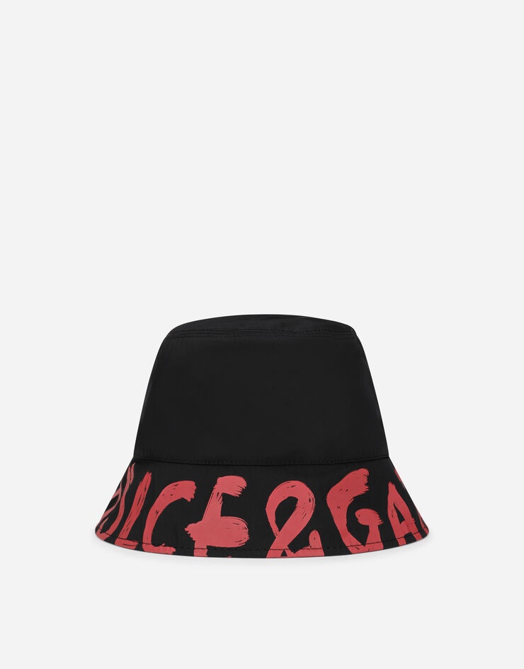 Reversible bucket hat in printed nylon - 1