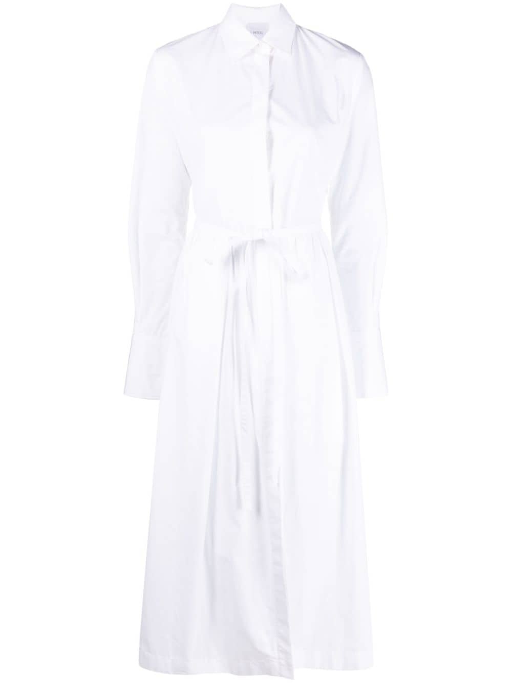 cotton shirt dress - 1