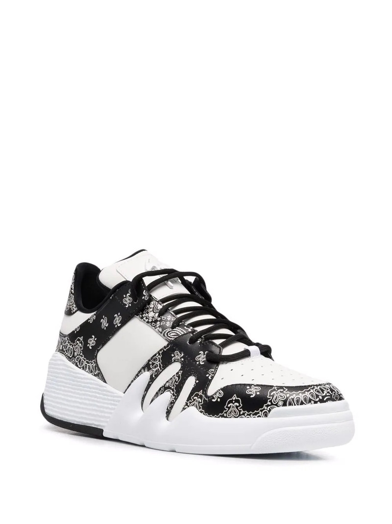 Giuseppe Zanotti bandana-print low-top sneakers outlook