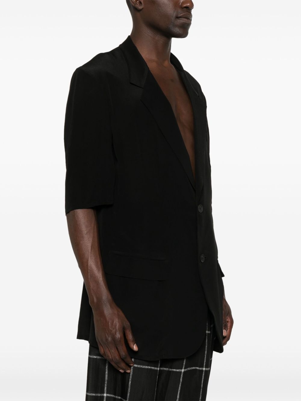 silk blazer - 3