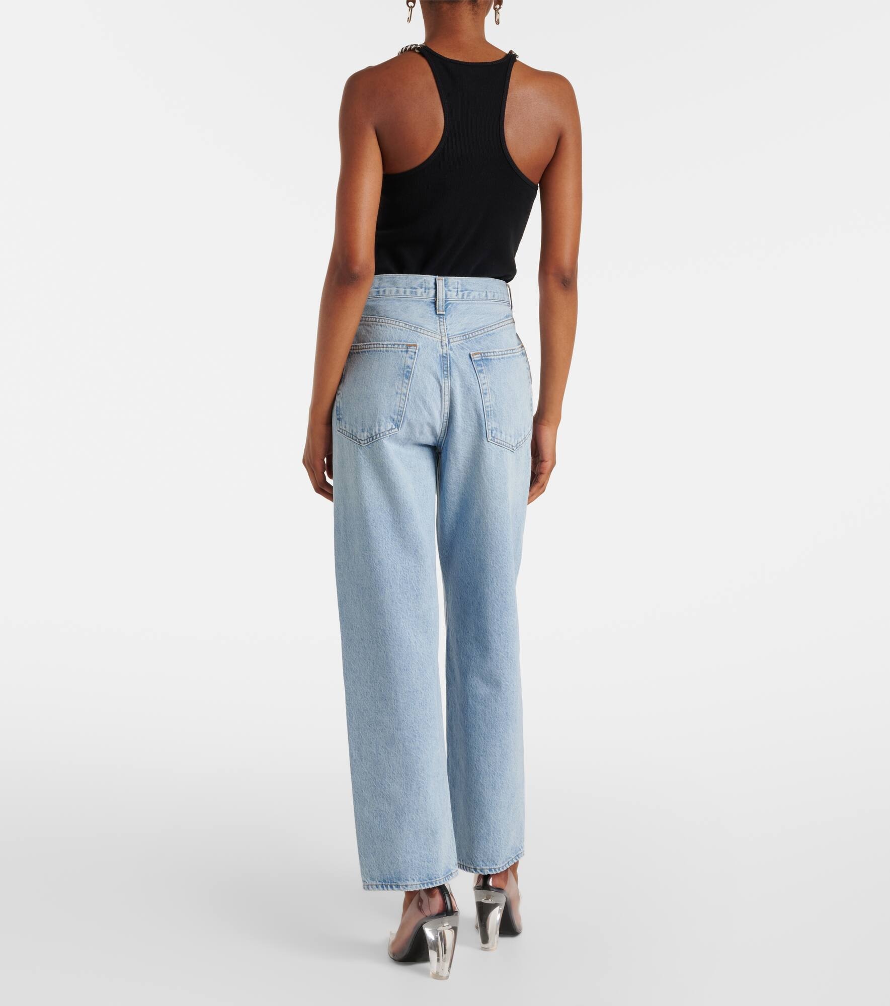 V-Waist Baggy high-rise wide-leg jeans - 3