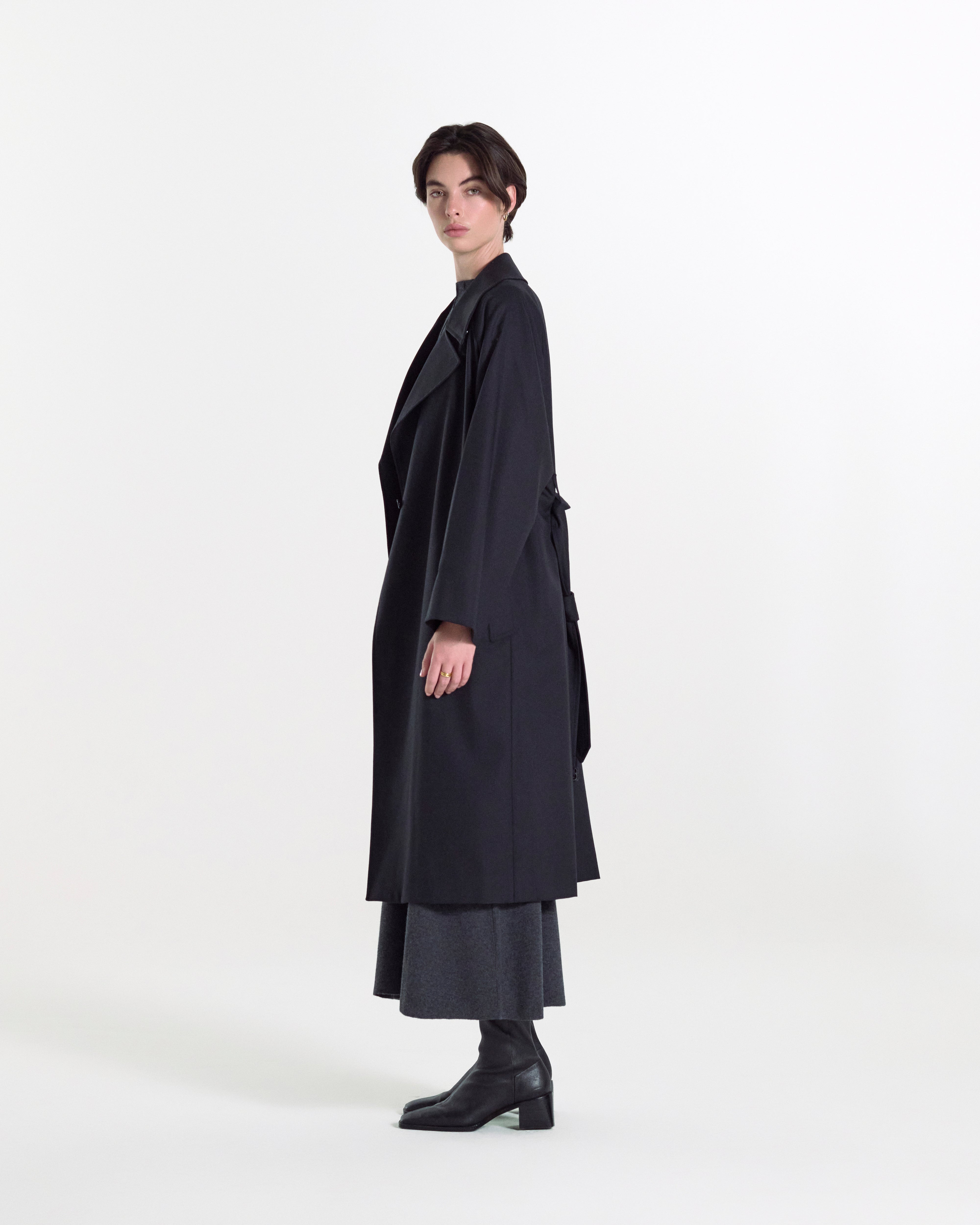 Laggan Belted Wool Gabardine Trench Coat - 4