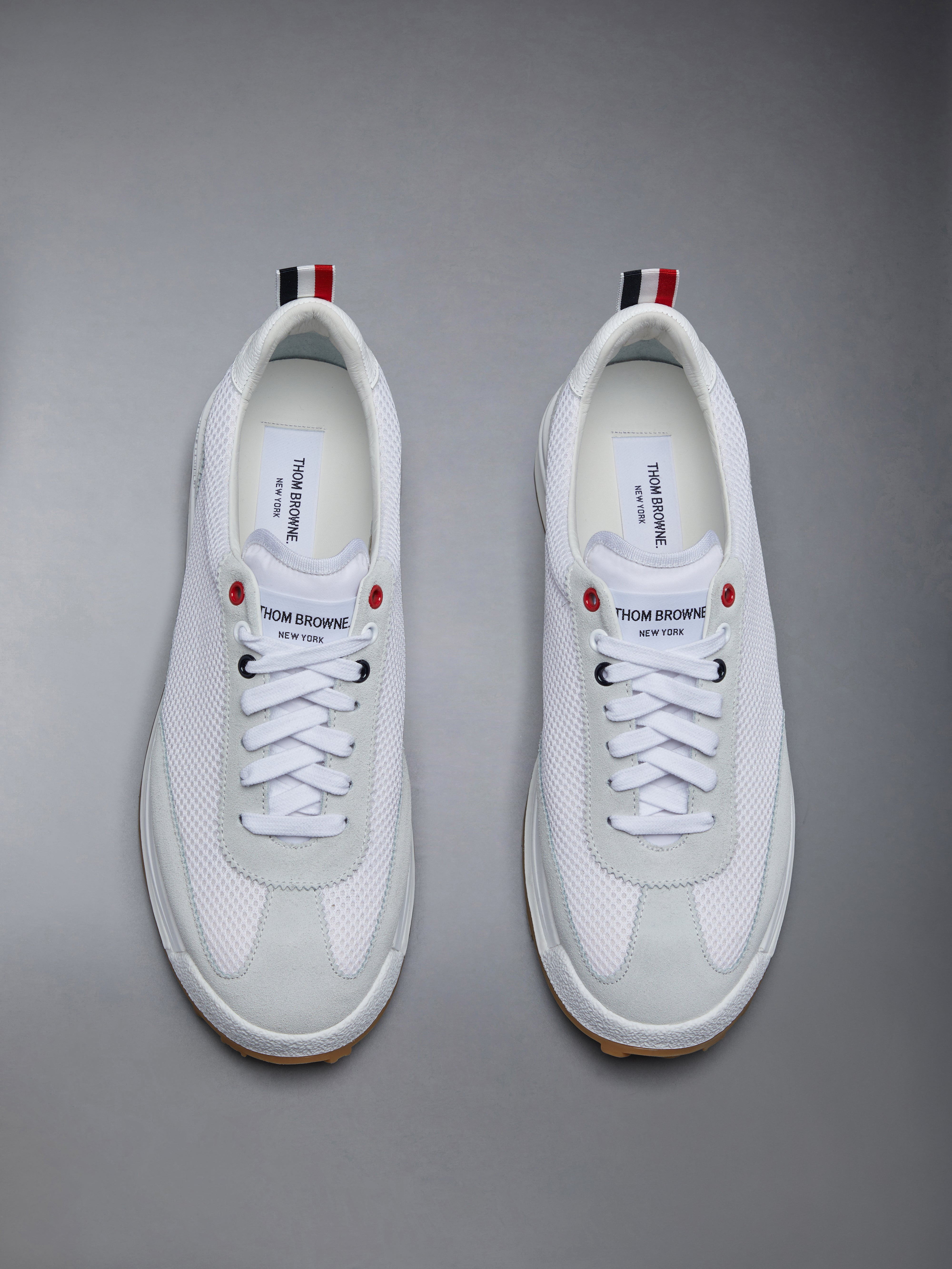 low-top panelled sneakers - 5