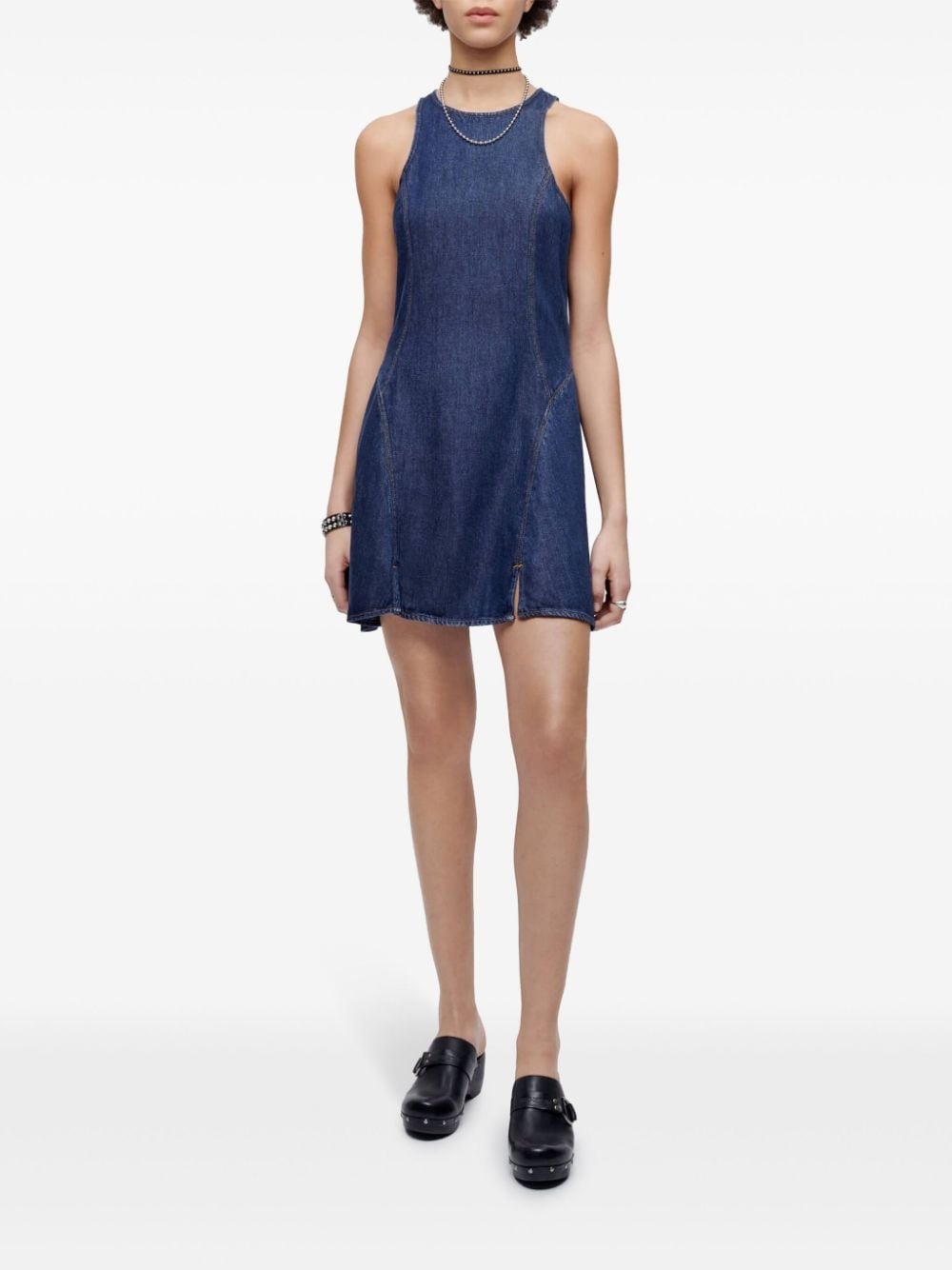 zip-back lyocell dress - 2