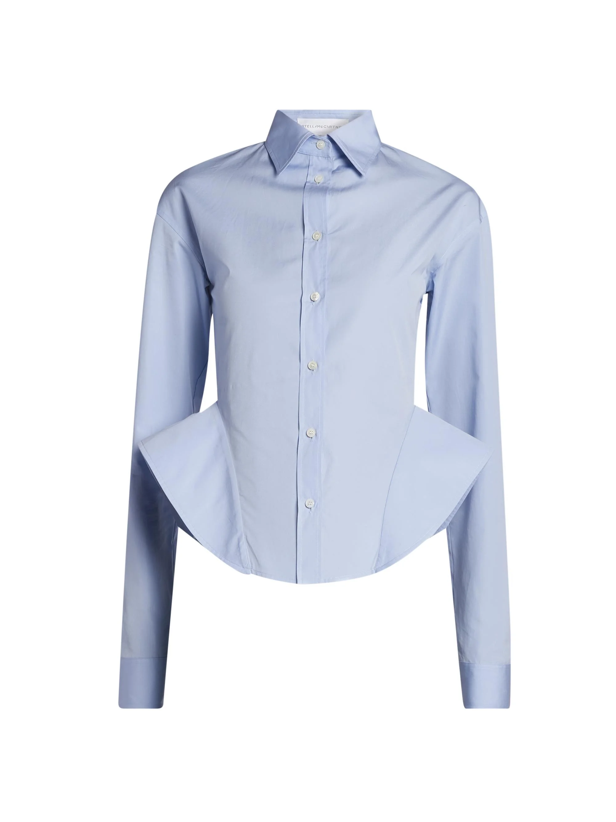 Women's Basque Cotton Poplin Shirt - Sky Blue - 1