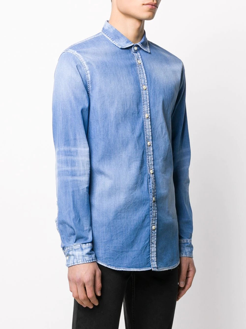 button up denim shirt - 3