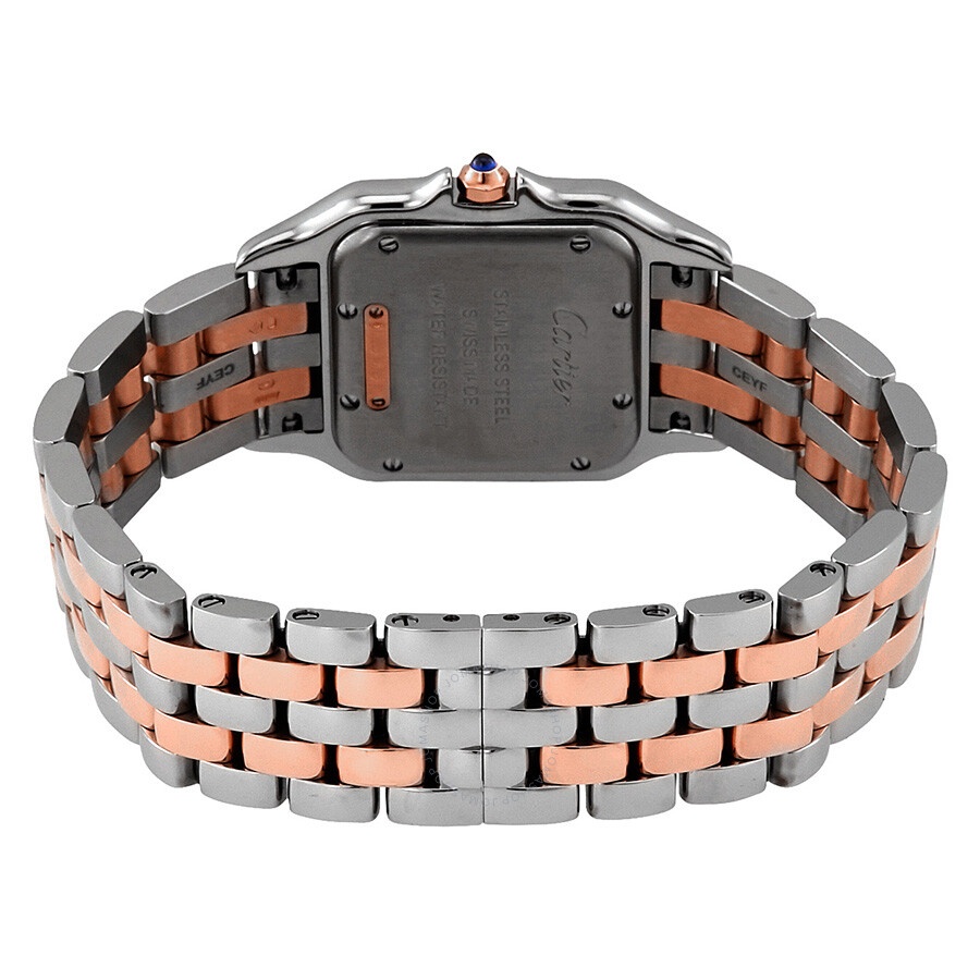 Cartier Panthere Silver Dial Ladies Steel and 18kt Pink Gold Medium Watch W3PN0007 - 3