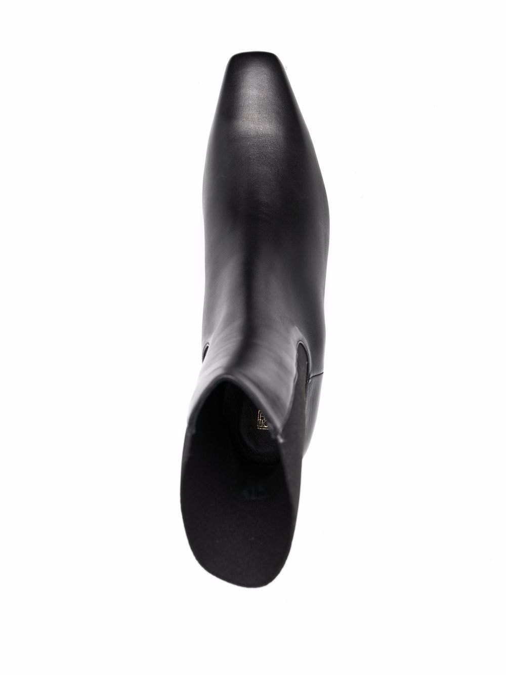 Leather heel boots - 3